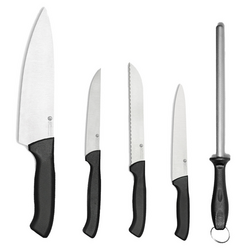 Knivset i rullpåse - med 6 fack