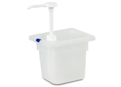 Dispenzer za majonezu - polipropilen - 2 l - 210x220x210 mm - bijela