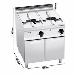 Friteuză electrică 22+22 litri (44 kW)