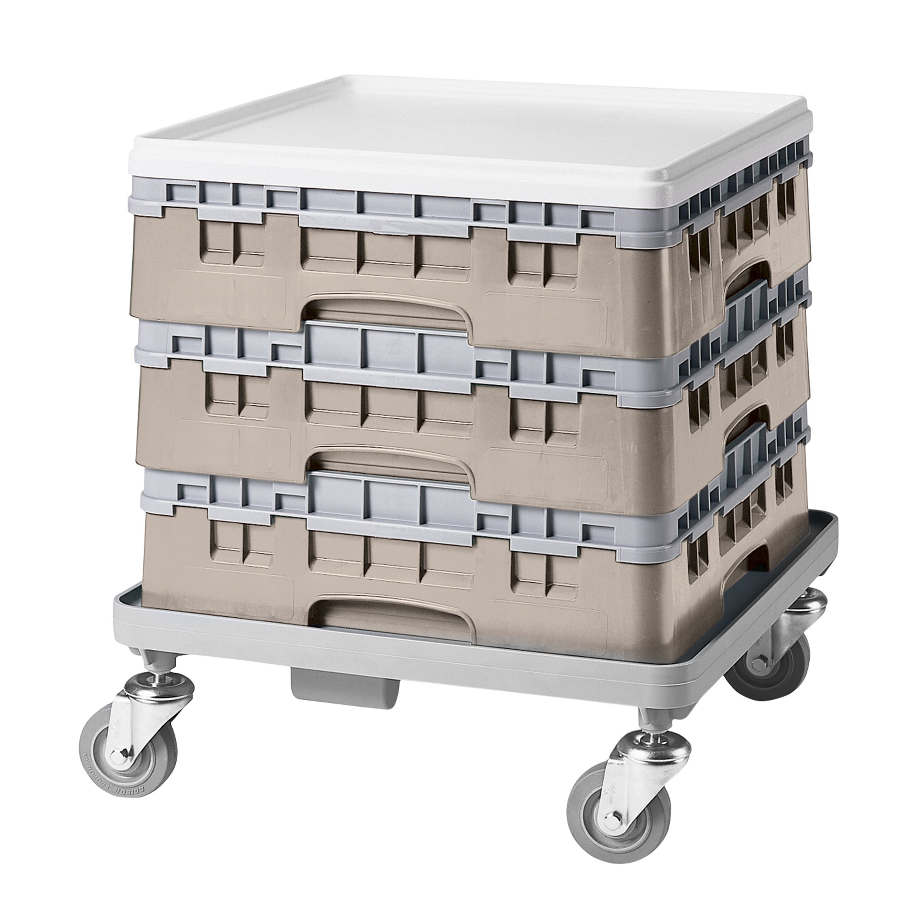 CAMBRO | CAMDOLLY® – Chariot pour casiers à vaisselle – compatible avec CAMBRO | CAMRACK® 1/1 – Gris