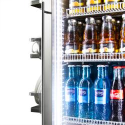 Ψυγείο bar (Back Bar) - 565 mm - 75 λίτρα - με 1 γυάλινη πόρτα & εσωτερικός φωτισμός LED - με ψηφιακό θερμοστάτη