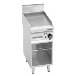 Elektrische bakplaat - 4kW - Glad - Bakoppervlak: 296x430mm - met open onderbouw