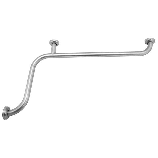 Stainless Steel L-Shaped Grab Rail – 90° - 350mm - Chrome-Plated