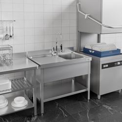Dřezová skříňka PREMIUM - 1400x600 mm - se spodem - 1 dřez vpravo