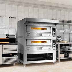 Commercial Italian Electric Pizza Oven 9+9 pizzas Ø33 cm – 400°C – Super‑Crisp humidity exhaust – 400V 3N/PE