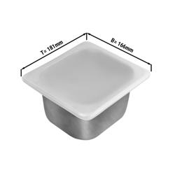 Silicone Gastronorm GN 1/6 Container Lid – Leakproof Seal - 176 × 162 mm - −40°C to +220°C