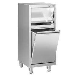 Commercial waste bin - With hinged lid - 400 x 500 mm - Without tilt mechanism