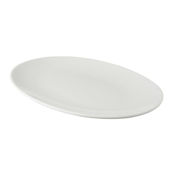 (4 pcs) WHITE DELIGHT | Plate - Porcelain - 300x215mm - White