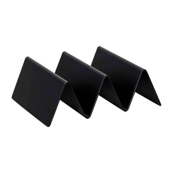 Suporte para taco de aço inoxidável - preto revestido com pó