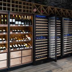 Cantinetta Vino Professionale - Lamiera preverniciata - Doppia temperatura - Refrigerazione ventilata - 450L - max. 160 bottiglie (0,75L)