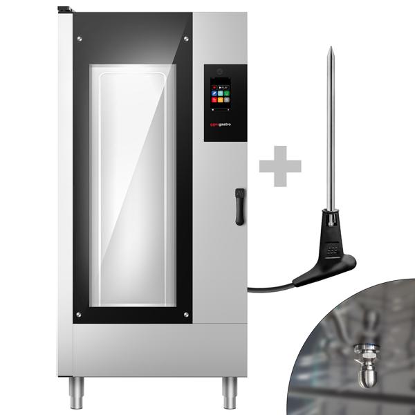 Commercial Combi Steamer - Digital – 20× GN 1/1 – with Automatic Wash System & Core Temperature Probe