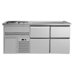 Пивний прилавок Premium PLUS - 1950x700 мм - 4 висувні шухляди