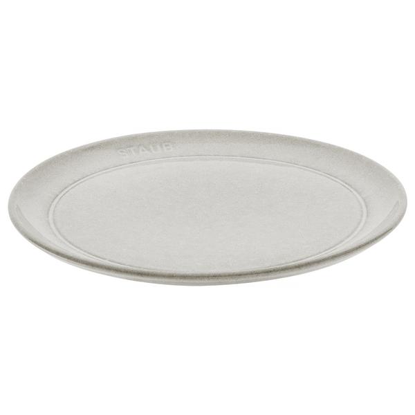 STAUB | Dining Line Ceramic Flat Plate – Ø 20 cm - White Truffle