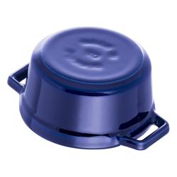 STAUB | Mini Cocotte Round Enamelled Cast Iron Casserole Dish – Ø10 cm – Dark Blue
