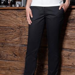 KARLOWSKY | Dames Modern Stretch Chino Broek - Zwart - Maat: 50