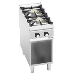 Plynový sporák - PAOLO 900 - 2 hořáky - 400x900x930 mm - 16,0 kW - otevřená spodní konstrukce