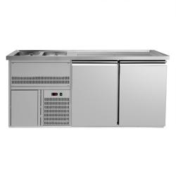 Back Bar Cooler PREMIUM PLUS - 1950x700mm - Double Solid Doors