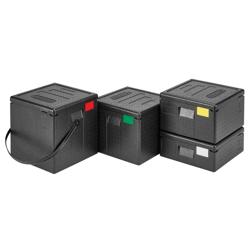 CAMBRO | CAM GOBOX® - Toploader-pizzalaatikko - kantohihnalla - 6 pizzalle - musta