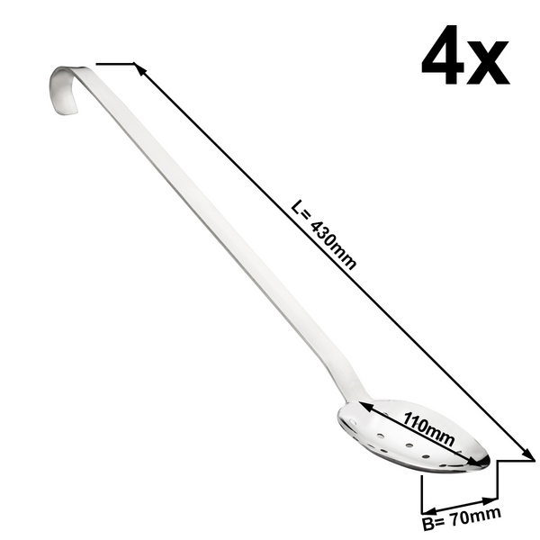(4 bucăți) Lingură de servit - perforată - Ø 7 cm