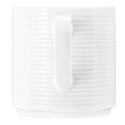 (6 stuks) SELTMANN WEIDEN | Mok met handvat - 0,28 liter - Wit