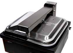 Contactgrill - 2,2 kW - Glad & Gegroefd - Grilloppervlak: 350x330mm