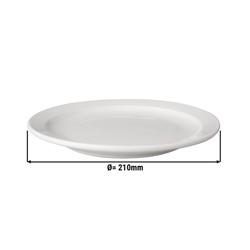 (6 piezas) Plato plano Mammoet - Ø 21 cm - Blanco