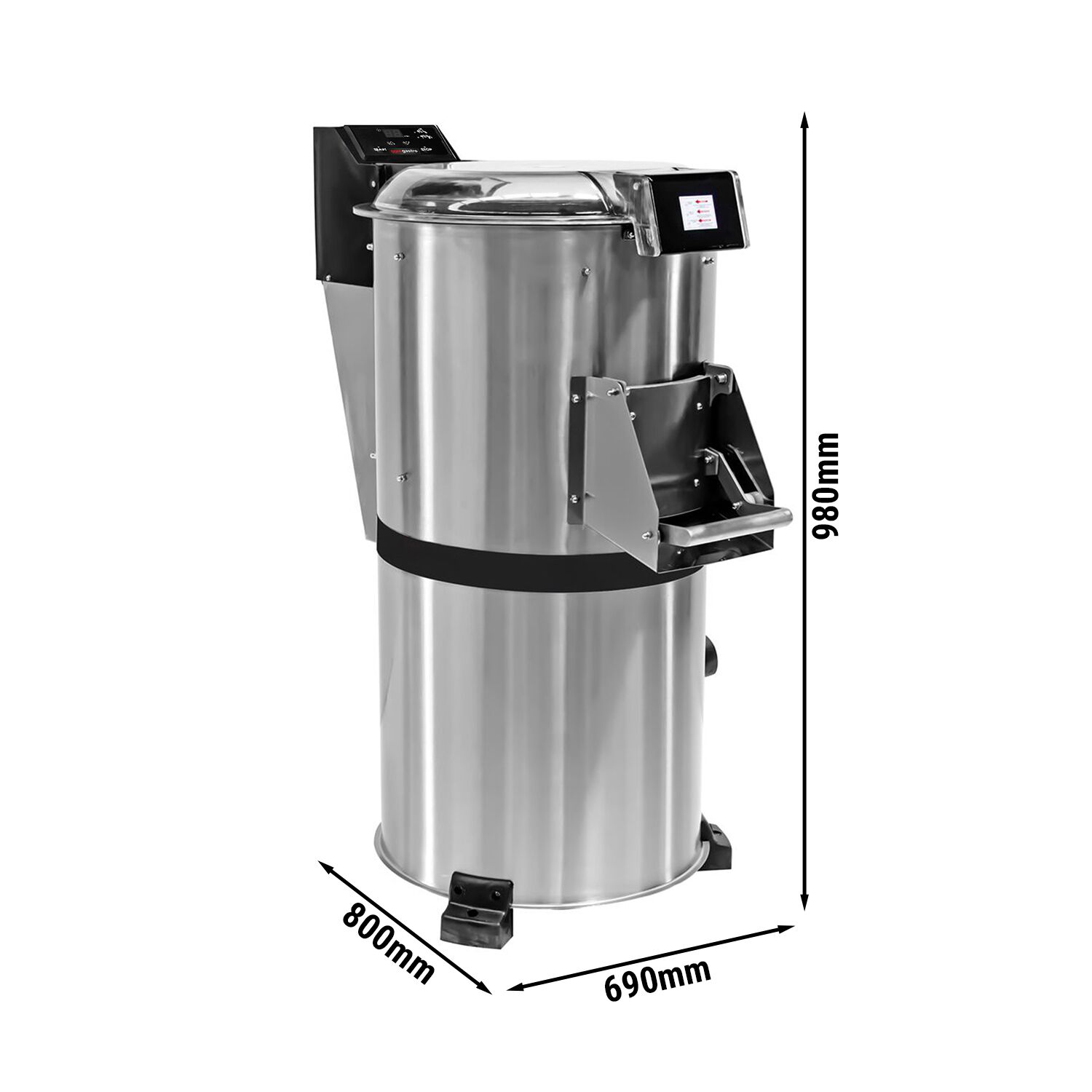 Éplucheuse à légumes professionnelle - 400kg/h - 750W - 380V - 900rpm