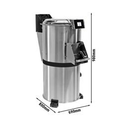 Éplucheuse à légumes professionnelle - 400kg/h - 750W - 380V - 900rpm