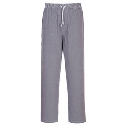 (5 pz) Pantaloni da cuoco Bromley - Quadretti bianco/nero - Taglia: XXL
