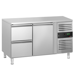 Koelwerkbank ECO - 1360x700mm - met 1 deur & 2 laden