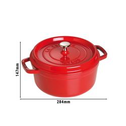 STAUB | LA COCOTTE - Kookpot - Ø 220mm - Gietijzer - Kersenrood
