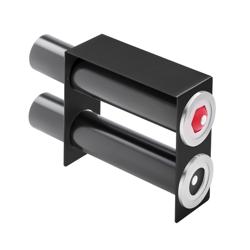 Svart ram för kopp- och lockdispenser - inkl. silikonringsset