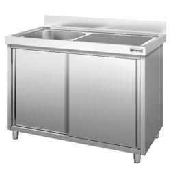 Dolaplı Yıkama Tezgahı PREMIUM -1400x700mm - Tek sol evyeli