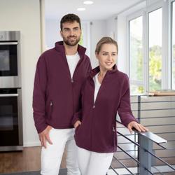 KARLOWSKY | Damen Workwear Fleecejacke Warm-Up - Aubergine - Größe: L