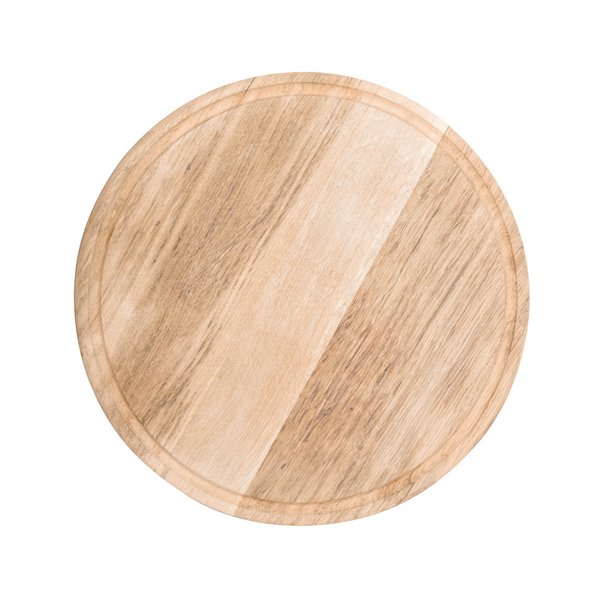 Plato para pizza con ranura para jugos - Ø 30 cm | Tablero de pizza | Plato de madera