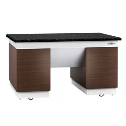 Neutral Element with Granite worktop - 1600x800x900mm - 4 doors - with Wheels