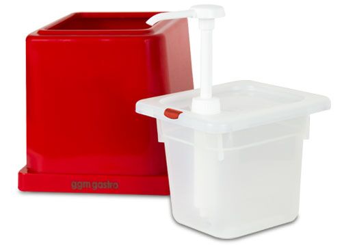 Distributeur de Ketchup / Sauces - 2 L - Polypropylène - avec Pompe