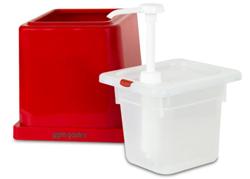 Ketchup / Saucen Dispenser - 2 Liter - Polypropylen - mit Pumpe