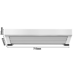 Afzuigkap 0,71m - met motor & condensator