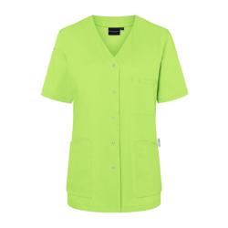 KARLOWSKY | Ladies' Tunic Essential – Kiwi Green - Size 56 - Short Sleeve - V-Neck - 95°C Washable
