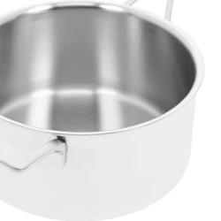 DEMEYERE | Industry 5 Saucepan with Lid – Ø220 mm – 18/10 Stainless Steel – Induction Ready