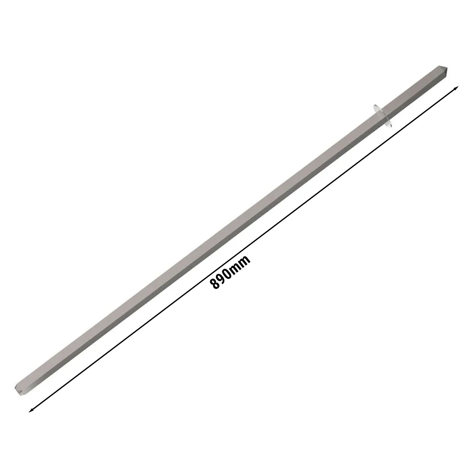 Brochette à kebab pour gril à gyros / kebab - 890x16x16mm - Inox - compatible avec DUK4-EN-SB