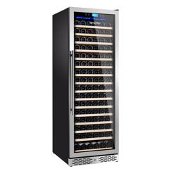 Commercial Wine Fridge - Black - Freestanding - Single Zone - 450L - max. 171 bottles