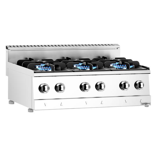 Gasfornuis - 900x600mm - 19,6 kW - 6 pits