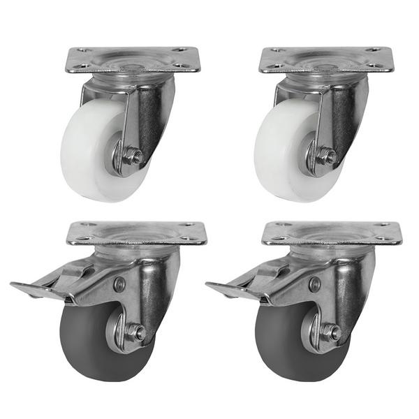 Görgőkészlet (4 db) - 85x105 mm - 2 fékezhető - készülékhez: Eistheken Serie ETI & ESIA - kompatibilis: ETI18W & ESIA201