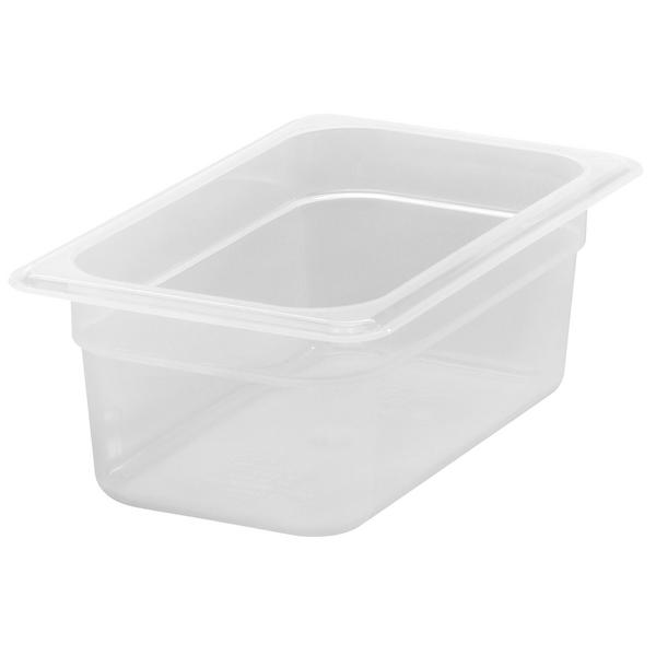 (6 pièces) CAMBRO | Contenants GN 1/4 en polypropylène – laiteux – hauteur : 100 mm         