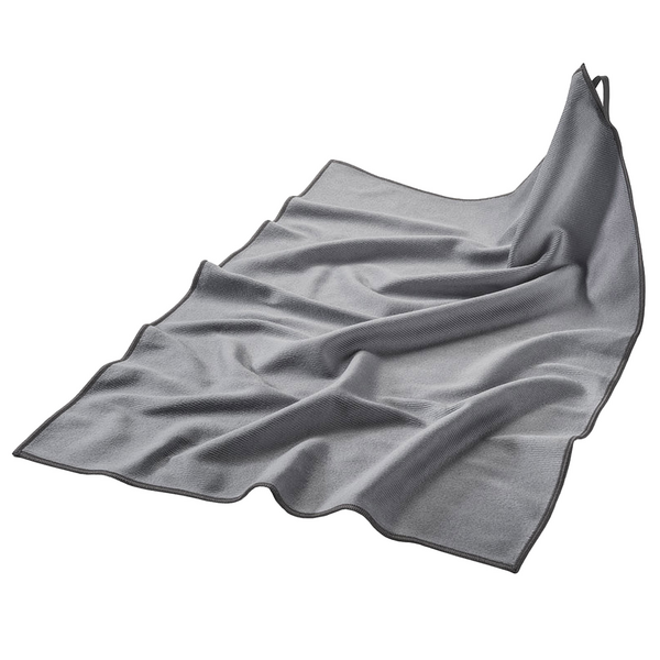(10 pièces) Chiffon en microfibre de polissage/vaisselle gris - 50 x 70 cm         
