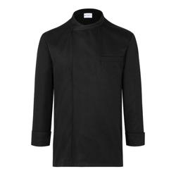 (6 stuks) KARLOWSKY | Lange Mouw Kokshemd - Zwart - maat: 4XL