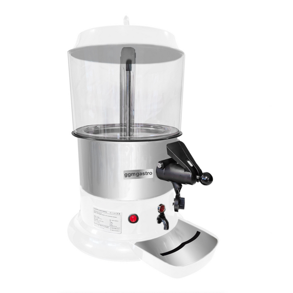 Csokoládé adagoló / Salep - 9 literes - Fekete ezüst