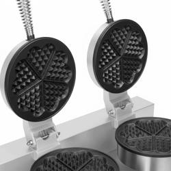 Macchina per waffel - Singola - Manuale - 1,3 kW - Forma: Forma a cuore